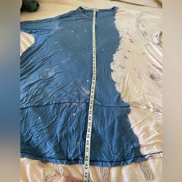 Free People Electric Bleach Tie Dye High Low Tunic - Picture 6 of 7